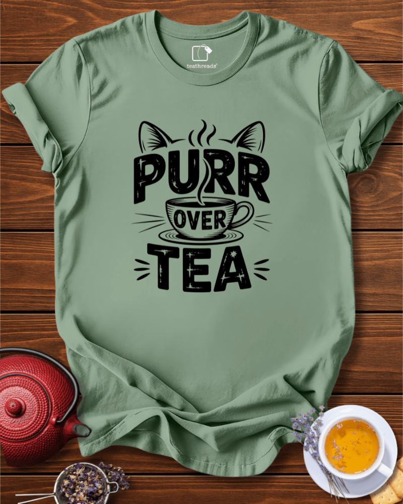 Purr Over Tea Tee