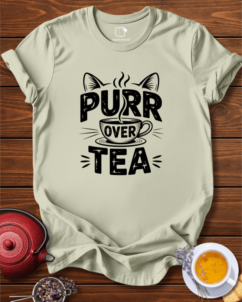 Purr Over Tea Tee