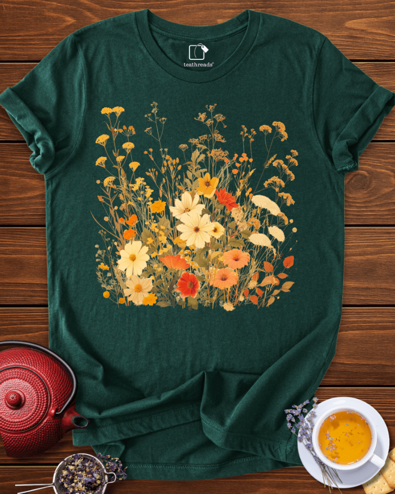 Tea Flowers Meadow Tee