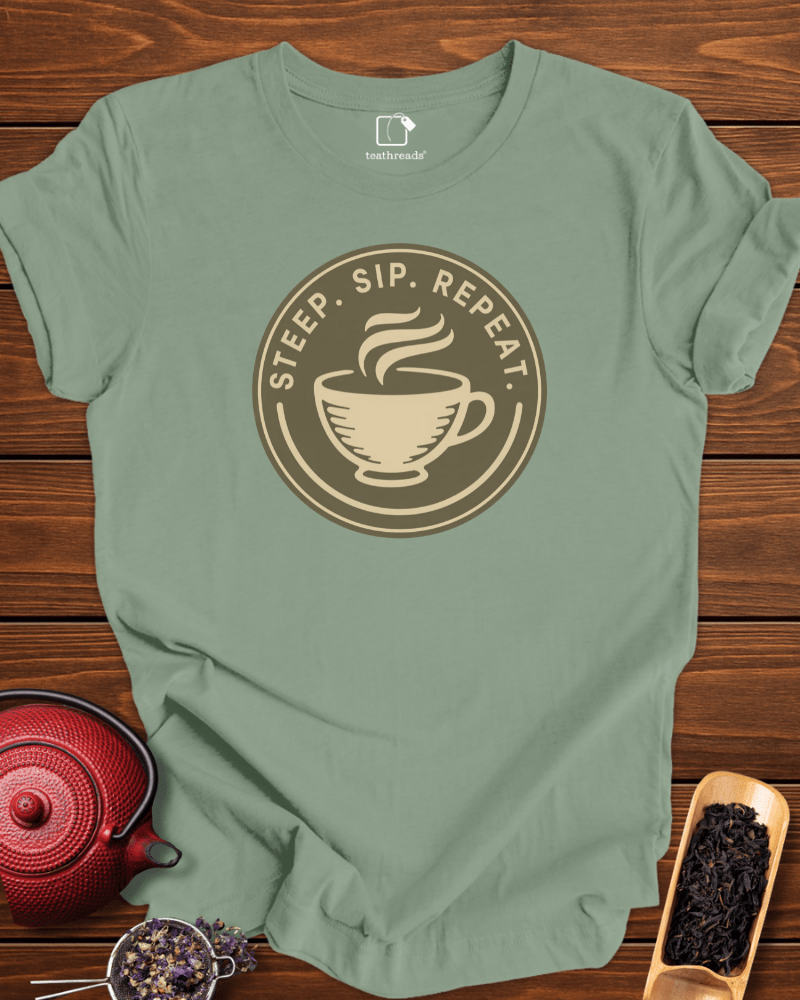 Steep. Sip. Repeat. Tee