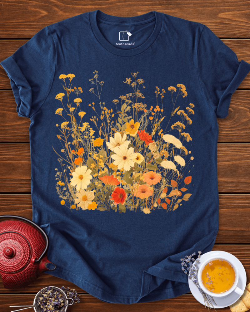 Tea Flowers Meadow Tee