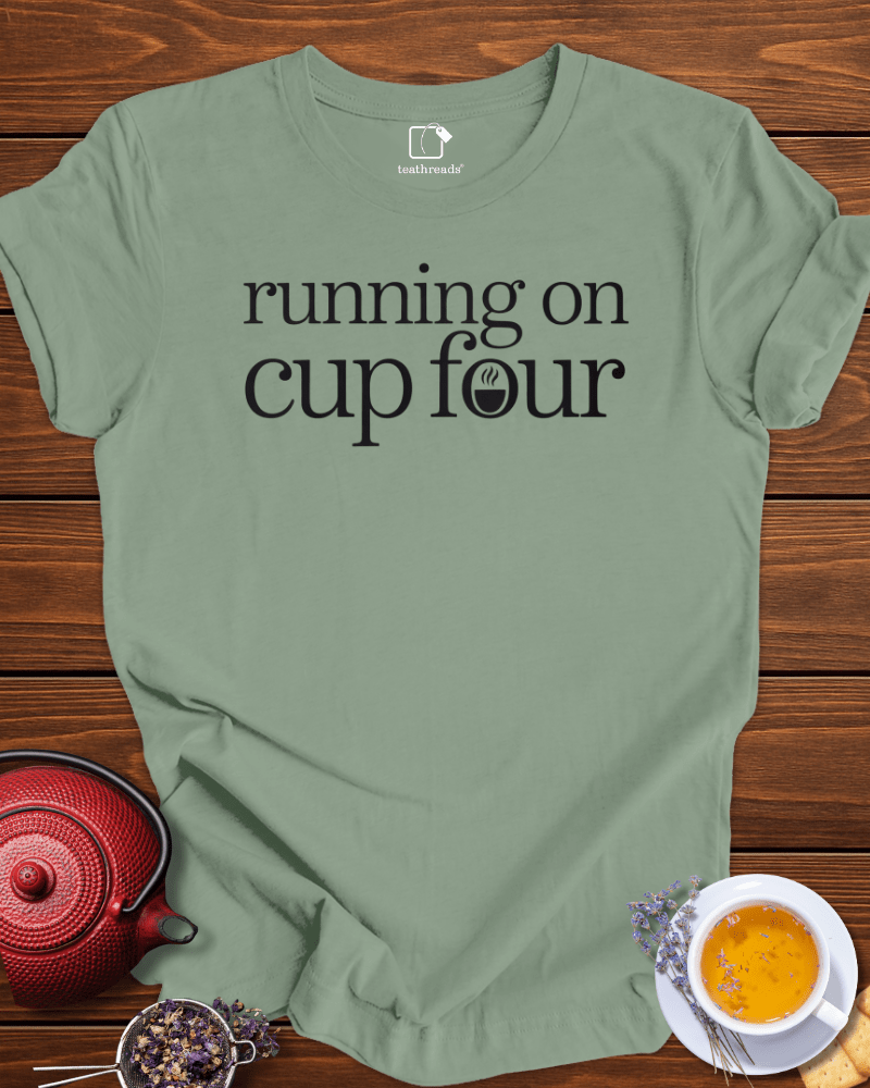 Running on Cup Four Tee