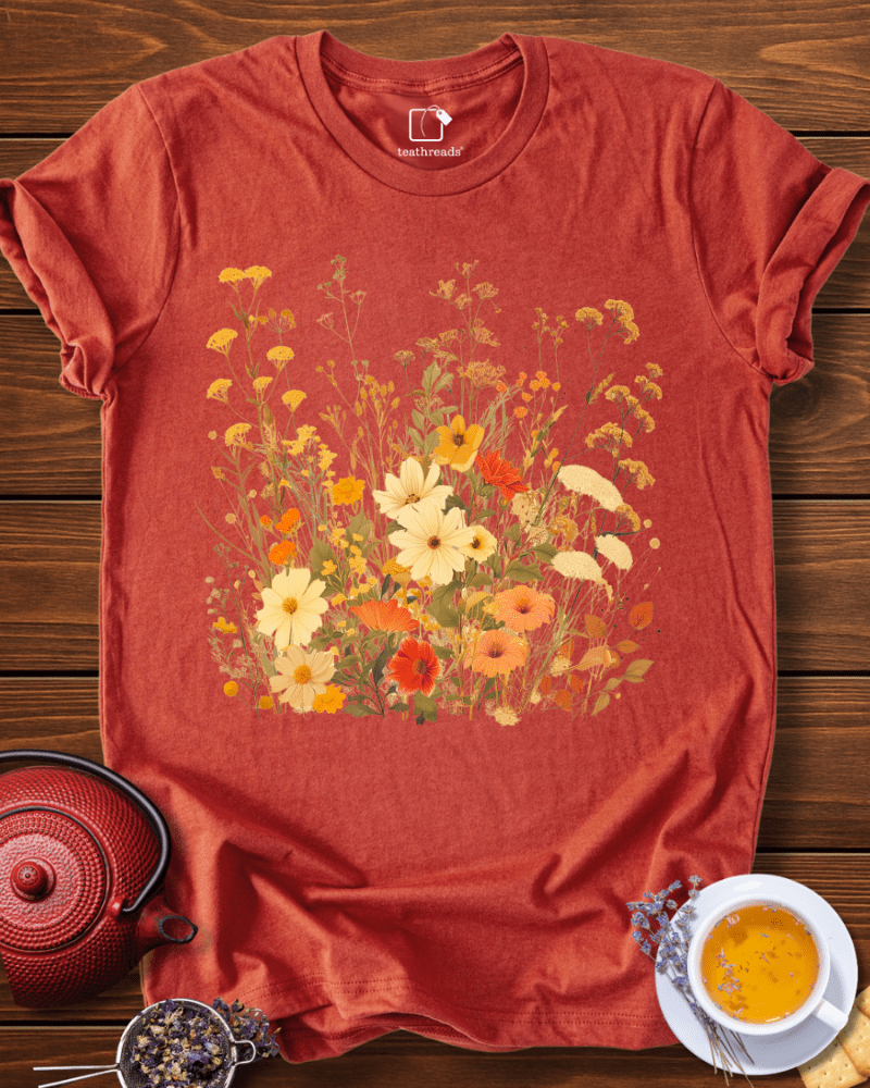 Tea Flowers Meadow Tee