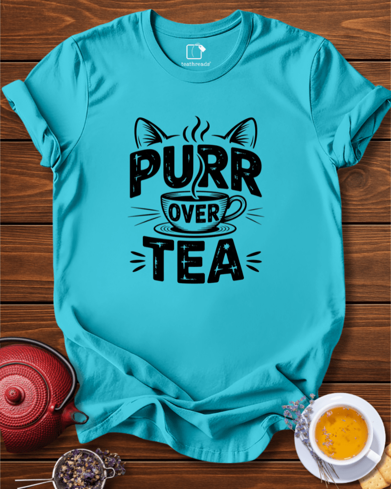 Purr Over Tea Tee