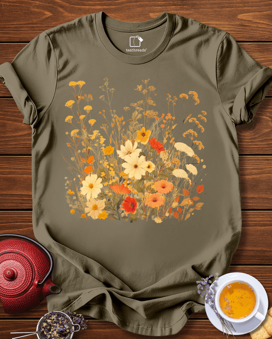 Tea Flowers Meadow Tee